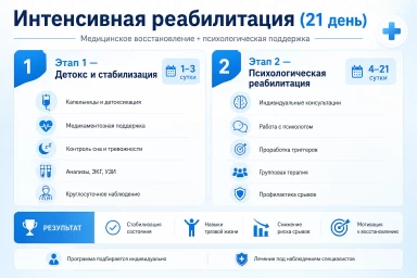 Реабилитация за 21 день в Петухово